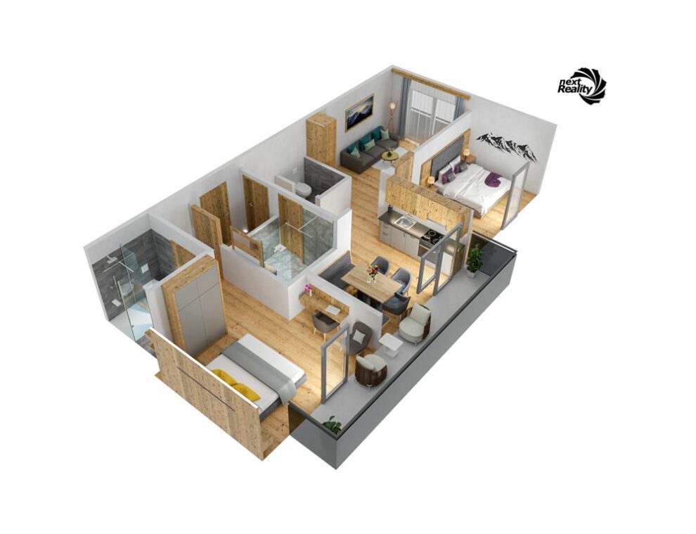 Ferienwohnung in Flachau, Latschenkiefer - Grundriss