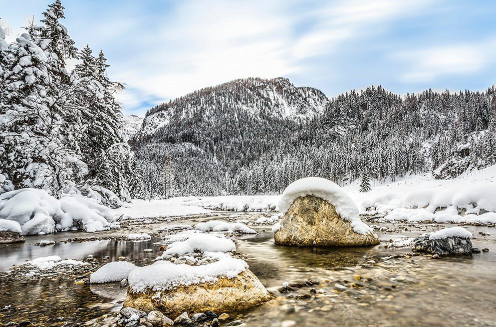 Winterpanorama im Winterurlaub Flachau